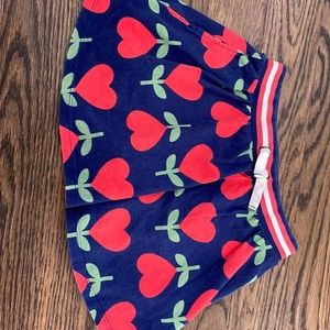Boden heart jersey skort - size 6/7